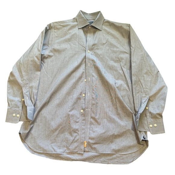 Polo Ralph Lauren Mens Easy Care Button Down Shirt 16.5 32/33 Stripe Pattern |H1